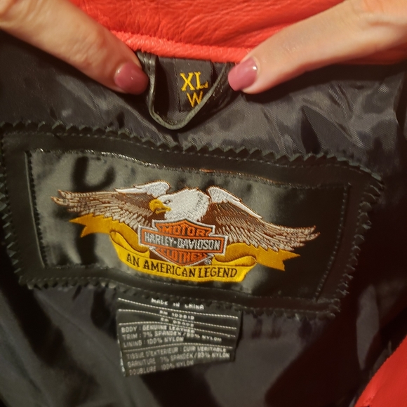 Womens xl leather harley davidson jacket - Picture 2 of 4